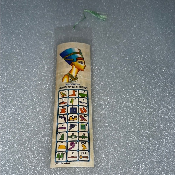Blue and Green Egyptian Style Ruler with Decorative Design - Picture 1 of 3